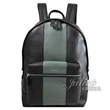 【茱麗葉精品】【全新商品】BALLY 6302745 HARPER撞色拼接商旅拉鍊後背包.黑/灰綠 現貨