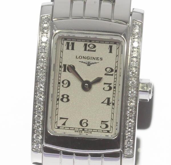 Longines/浪琴鑲鉆石女表 石英二手表瑞士手表原裝正品 L5.158.0