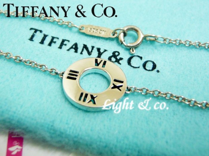 【Light & co.】專櫃真品已送洗 Tiffany & Co 925 純銀 ATLAS系列 羅馬 數字 手鍊 新款