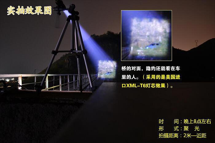 26650軍強光L2變焦探照燈LED超亮迷你戶外防水遠射5000