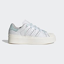 南🔥2022 8月 ADIDAS OG SUPERSTAR BONEGA 皮革 厚底 奶油底 女款 藍銀 GX4352