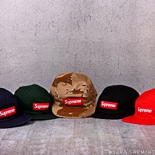 【HYDRA】Supreme Washed Chino Twill Camp Cap 五分割帽 皮革後扣【SUP054】