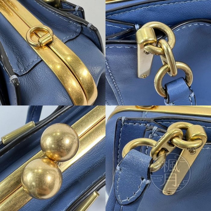 【一元起標 05/14】COACH 蔻馳 藍色 Dreamer 兩用包 2WAY 精品包 手提包 側背包