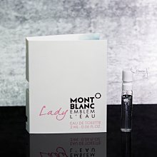 MONT BLANC 萬寶龍 EMBLEM L'EAU 海洋之心 女性 淡香水 2ml 全新 可噴式 試管香水