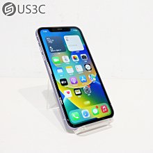 【US3C-青海店】【一元起標】台灣公司貨 Apple iPhone 11 64G 紫色 6.1吋 全螢幕LCD 臉部辨識 4G LTE 二手手機