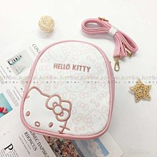 頭型繡草莓側背包-HELLO KITTY 三麗鷗 Sanrio 正版授權