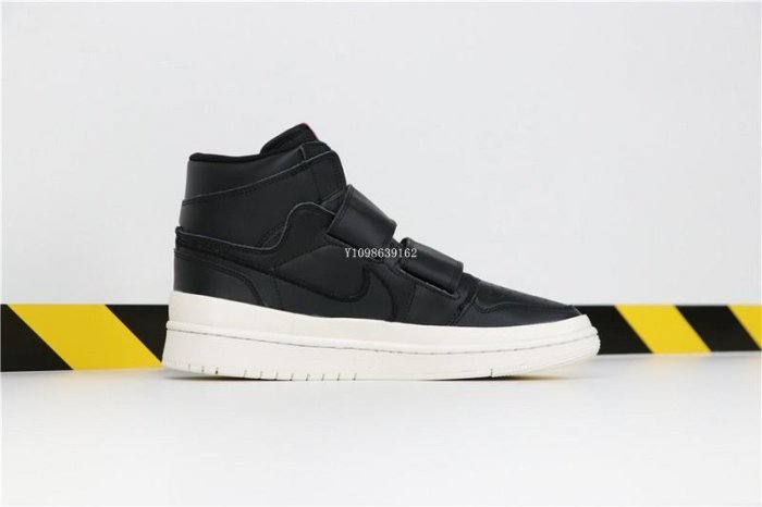 Air Jordan 1 High Double Strap “BLACK” 魔術貼黑白 休閒運動 籃球鞋 AQ7924-001 男女鞋