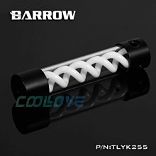 小白的生活工場*BARROW T病毒水冷圓柱 白色 螺旋懸浮水箱 255mm 側孔/頂孔