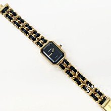 B4952 Chanel Premiere皮穿鏈金色(首映錶M) (遠麗精品 台北店)