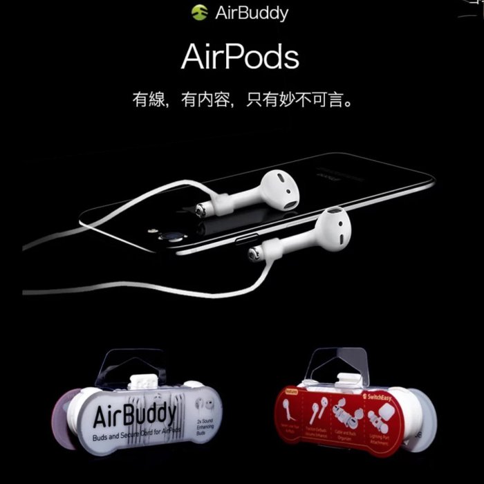 SwitchEasy AirBuddy AirPods保護掛繩收納組