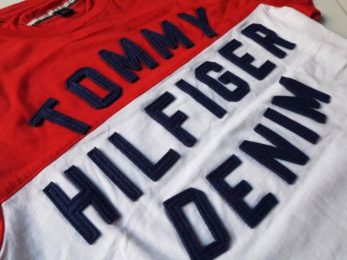 ☆【TH男生館】☆【TOMMY HILFIGER LOGO貼布短袖T恤】☆【TOM001X1】(XS-S)