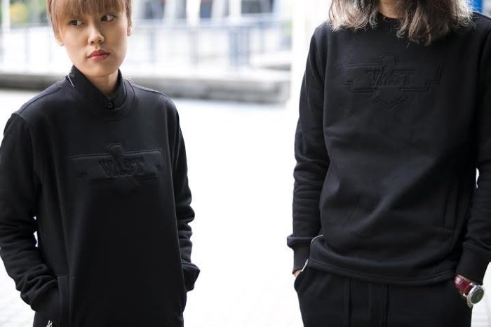 【HYDRA】VAST 2015 S/W EAGLE ZIP SWEATSHIR 拉鍊 衛衣 黑 太空棉 老鷹 長板