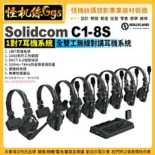怪機絲 HollyLand猛瑪 Solidcom C1-8S 1對7耳機系統 全雙工無線對講系統1000英尺 公司貨