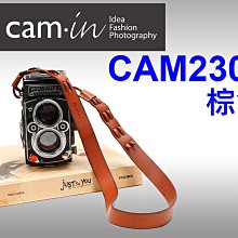 ＠佳鑫相機＠（預訂）CAM-in CAM2306 相機背帶-牛皮(棕色) Rolleiflex祿來/單眼 適用 免運!