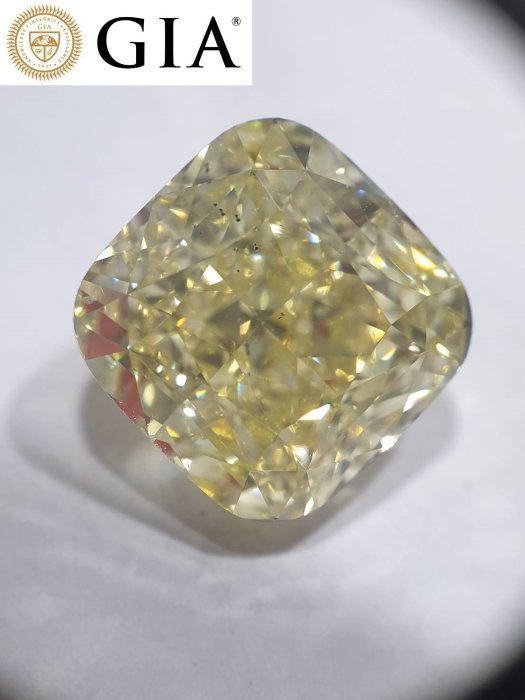 【台北周先生】天然Fancy正黃色鑽石 10.46克拉 超巨大 Even分布 送GIA證書