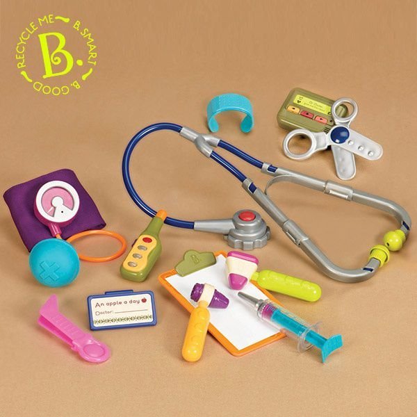 【子供の部屋】美國B.TOYS 達特醫生診療箱 兒童 玩具
