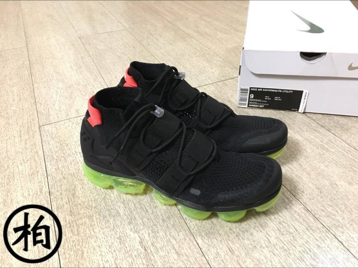 【柏】NIKE AIR VAPORMAX FLYKNIT UTILITY 黑螢光 AH6834-007