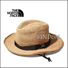 山東:日本限定 THE NORTH FACE Raffia Hat  手工編織涼爽有拉繩便利自留草帽 230706