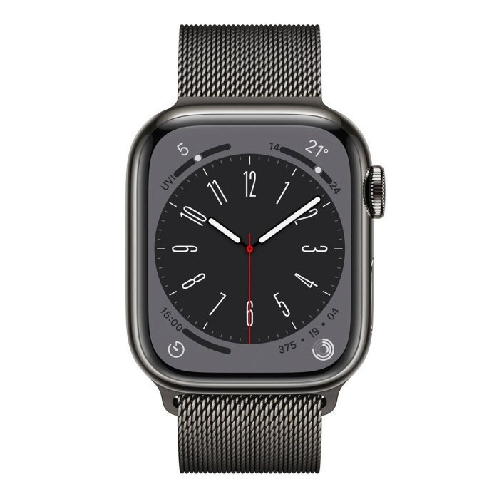 💓好市多代購/可協助售後/貴了退雙倍💓Apple Watch S8(GPS+行動網路)41公釐不鏽鋼錶殼 米蘭式錶環 電子心率血+氧濃度感 留言-3300