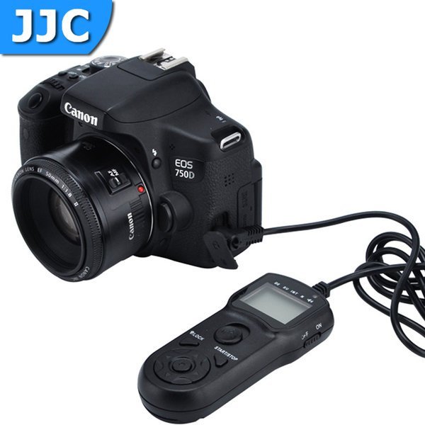 JJC 液晶定時快門線 縮時攝影RS-60E3快門線 適用EOS M6 M5 80D 1300D 70D 適