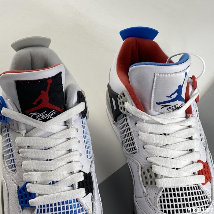 Air Jordan 4 Tattoo“What The”AJ4 紅藍 鴛鴦 籃球鞋 CI1184-146 40-46