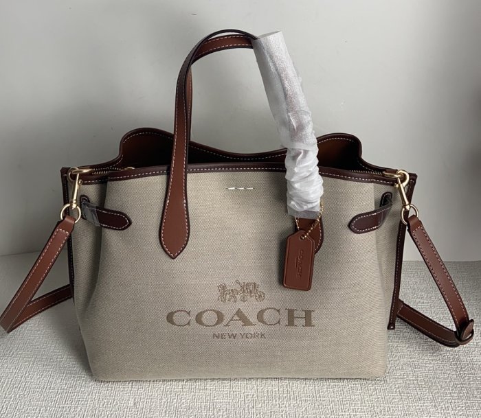 小鹿美國代購 COACH CH189 新款帆布包 HANNA 系列 CARRYALL 托特水桶包