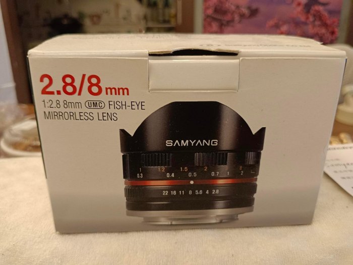 SAMYANG  8mm f2.8 for sony E卡口 APSC，功能正常，可面交松山車站