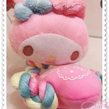 ♥小花花日本精品♥《Melody》美樂蒂 寵物玩具 狗狗玩具 小貓玩具 立體大頭造型 粉色 愛心 00500401