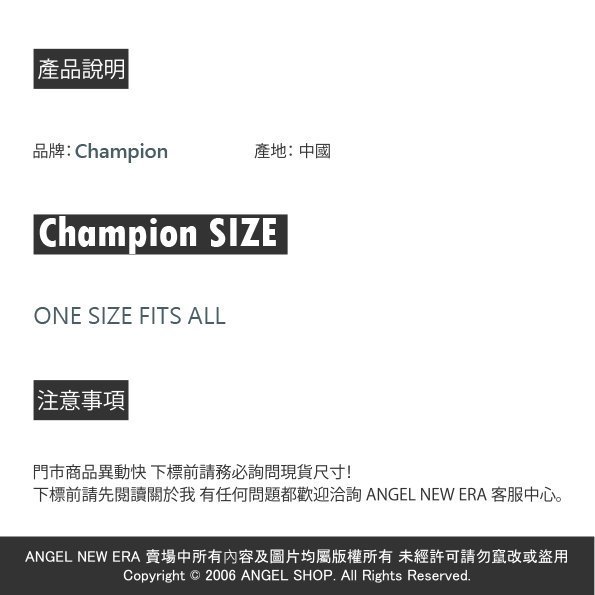 【ANGEL NEW ERA 】日線 Champion 台灣公司貨 草寫 老帽 軟版 棉布 鼠灰色 鴨舌帽 潮流