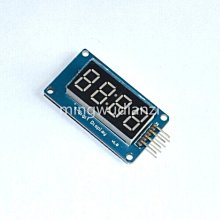 Arduino 4位元數碼管顯示模組 LED亮度可調 帶時鐘點 配件 積木  263867-039