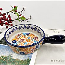 異國風 彩繪手柄圓形烤盤 彩色小花造型餐盤 鄉村風水果盤甜點盤民族風野餐露營餐具餐盤子祝賀送禮品【歐舍傢居】