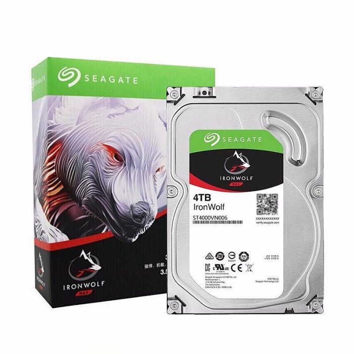 新款酷狼4T Seagate/希捷 ST4000VN006 4tb酷狼網絡存儲NAS垂直盤