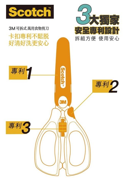 (藍貓居家嚴選) 3M™ Scotch® 萬用食物剪刀  (王子藍) (公主粉) 嬰兒食物剪刀 老人食物前刀 萬用食物剪