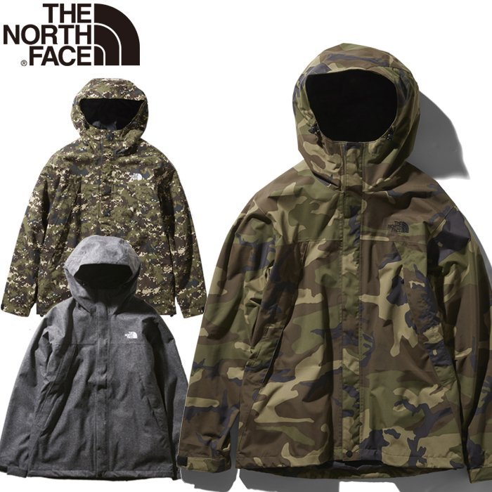 TSU 日本代購THE NORTH FACE NP61845 JACKET 登山撥水防水防風迷彩外套