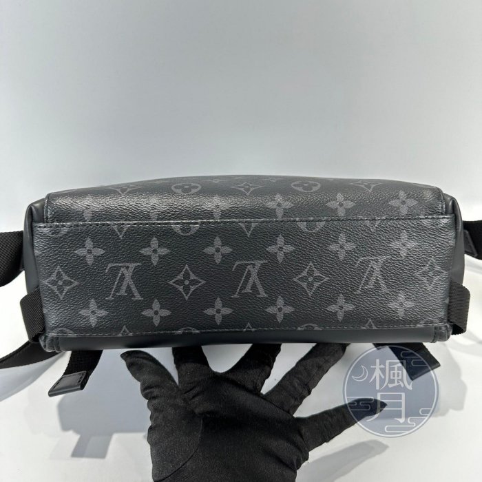 LOUIS VUITTON 路易威登 M40511 黑 原花DEFILE HOMME 郵差包 肩背包 側背包 斜背包 晶片款