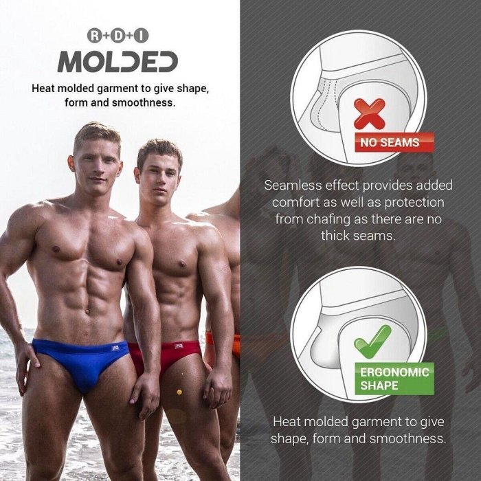 【ADDICTED 】基本款競速型三角泳褲  ADS097簡單純色AD性感泳褲 《Men Style》