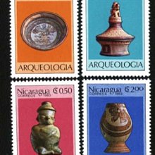 (8 _ 8)~-尼加拉瓜郵票---1983年---各種古董藝術品--- 4 全---吉26-F103---外拍