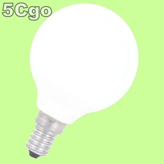 5Cgo【權宇】LED E14奶白龍珠燈泡球型圓形G45 2W 4W亮白光自然光暖白光 另有G60 G80 G95 含稅