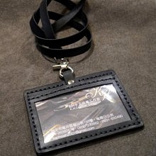 KH手工皮革工作室 訂製識別證皮套 名片夾 頸帶證件套 悠遊卡皮套 辦公用品 信用卡證件包 配色自選可燙字