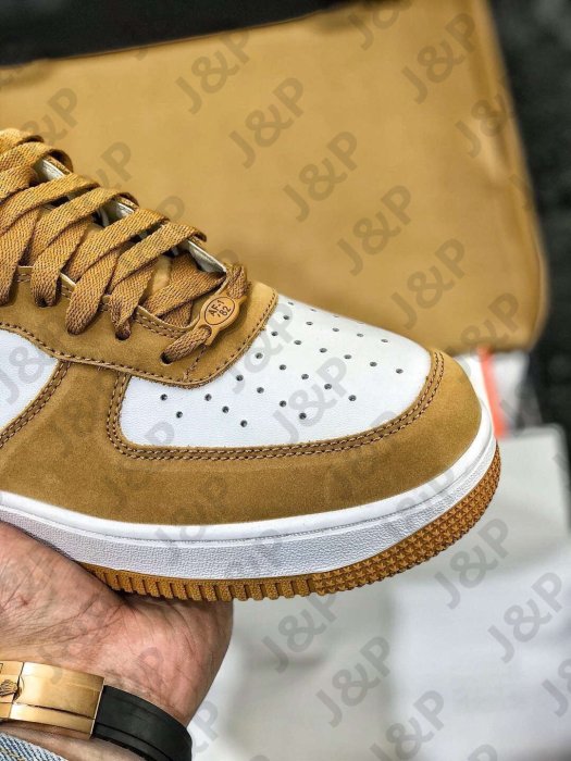 NIKE Air Force 1 Low 條碼 小麥配色 限量編號