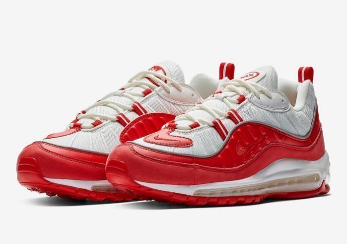 NIKE AIR MAX 98 UNIVERSITY RED 紅白 復古 休閒鞋 男女鞋 640744-602