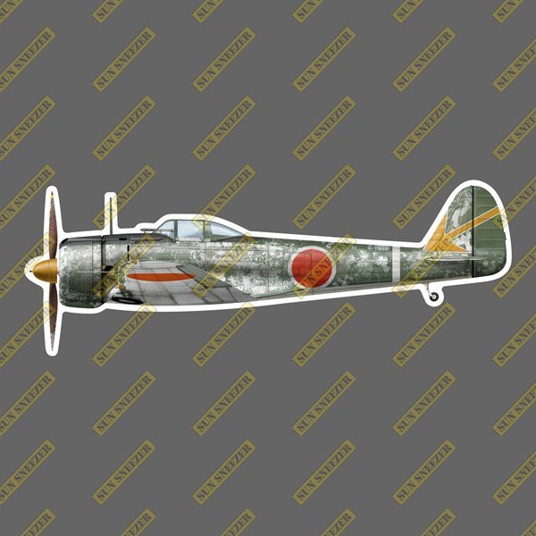 日本帝國陸軍 一式戰鬥機 KI-43 隼 擬真軍機貼紙 尺寸165mm