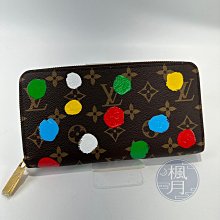 LOUIS VUITTON 路易威登 M81864 草間彌生 聯名 點點 拉鍊 長夾 皮夾 錢包 小皮件