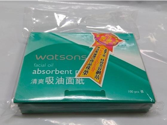 《85元搶購》全新 屈臣氏清爽吸油面紙5入