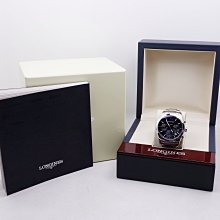 【台中青蘋果】浪琴錶 Longines 征服者多功能計時腕錶 黑 41mm L27864566 二手 男錶 #10025