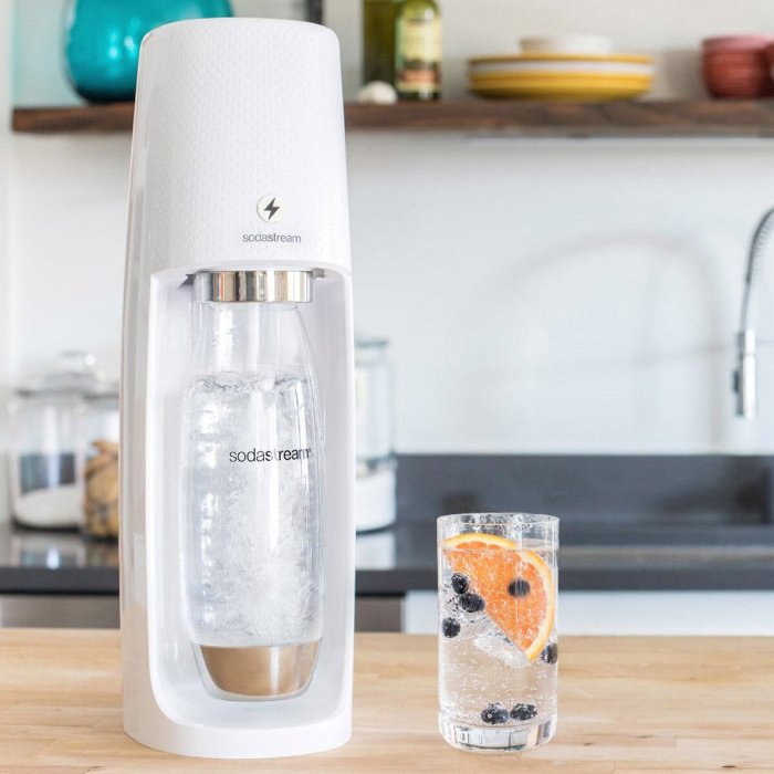 💓好市多代購💓 Sodastream Spirit One Touch 電動式氣泡水機 白 留言 -700