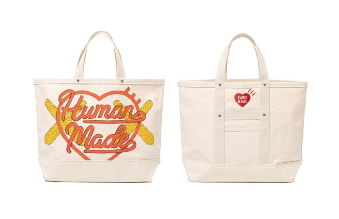 HUMAN MADE x KAWS MADE TOTE BAG LARGE #1 #2 SMALL 托特包。太陽選物