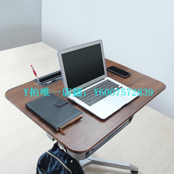 床邊升降桌 自動升降實木電腦桌可移動簡約筆記本辦公學習桌懶人沙發床邊桌子