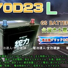 【電池達人】杰士 GS 統力電池 70D23L 電瓶適用55D23L RAV4 M1 TEANA X-TRAIL K7