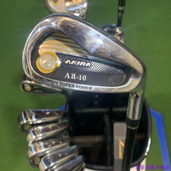 現貨熱銷-高爾夫球桿 85成新AKIRA高爾夫男士套桿 全套golf球桿 碳R